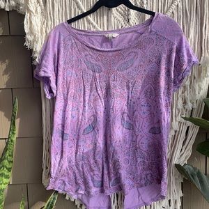 Lucky Brand Lilac Tee